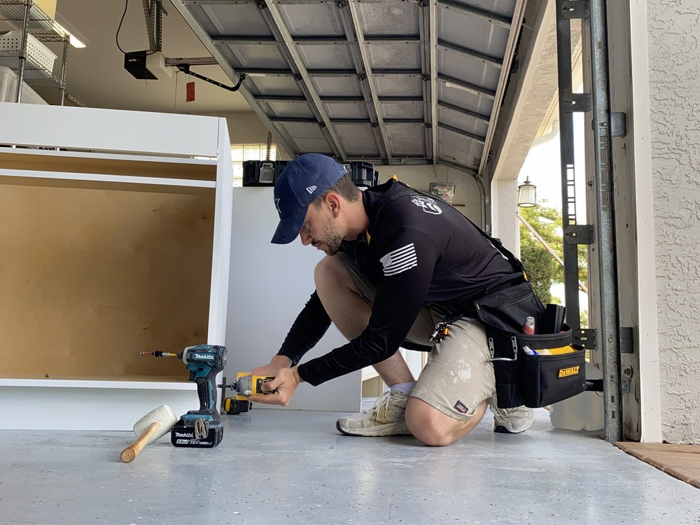 Bruno Home Solutions crew member on a job site in SW Florida